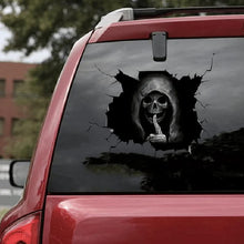 Încarcă imaginea în vizualizatorul Galerie, Sticker decorativ auto Lerods tema scary, 30 x 20 cm, culoare negru
